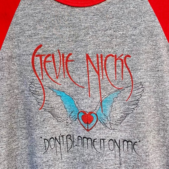 1983 Stevie Nicks Blame It On My Wild Heart Tour Baseball Tee - Picture 2 of 7